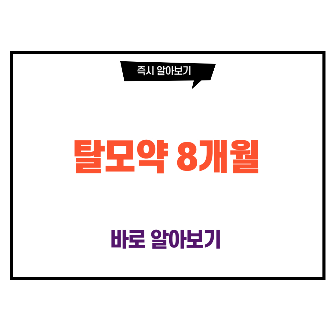 탈모약 8개월