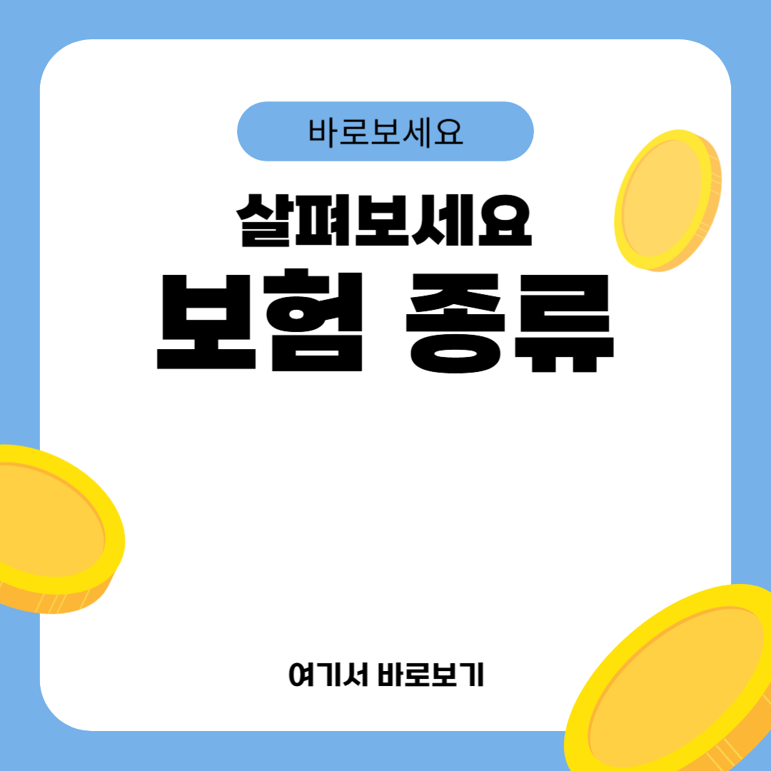 보험 종류