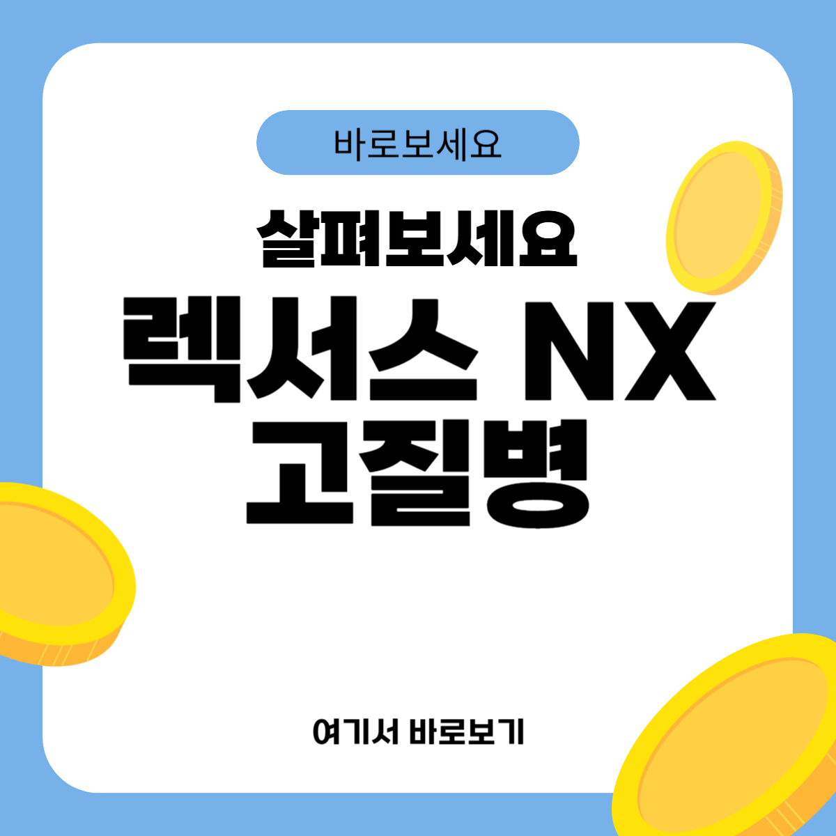 렉서스 NX 고질병