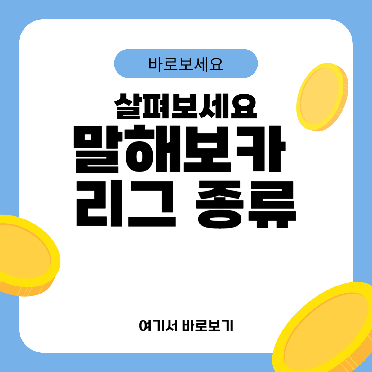 말해보카 리그 종류