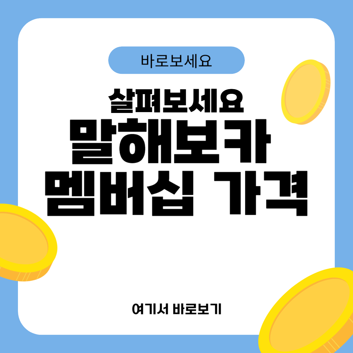 말해보카 멤버십 가격