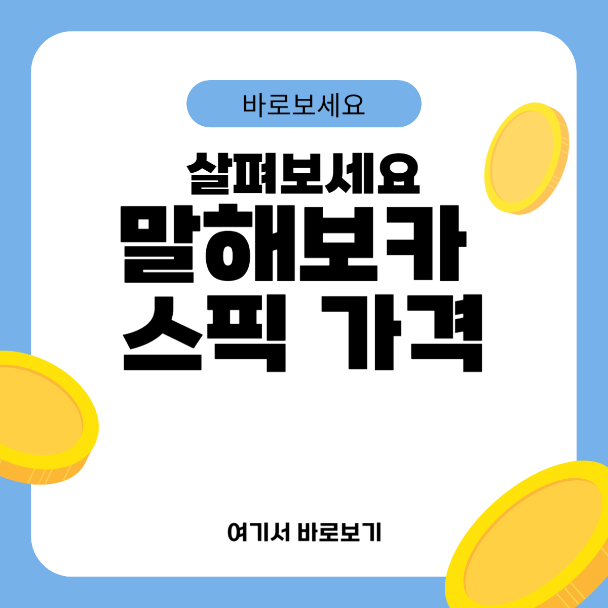 말해보카 스픽 가격